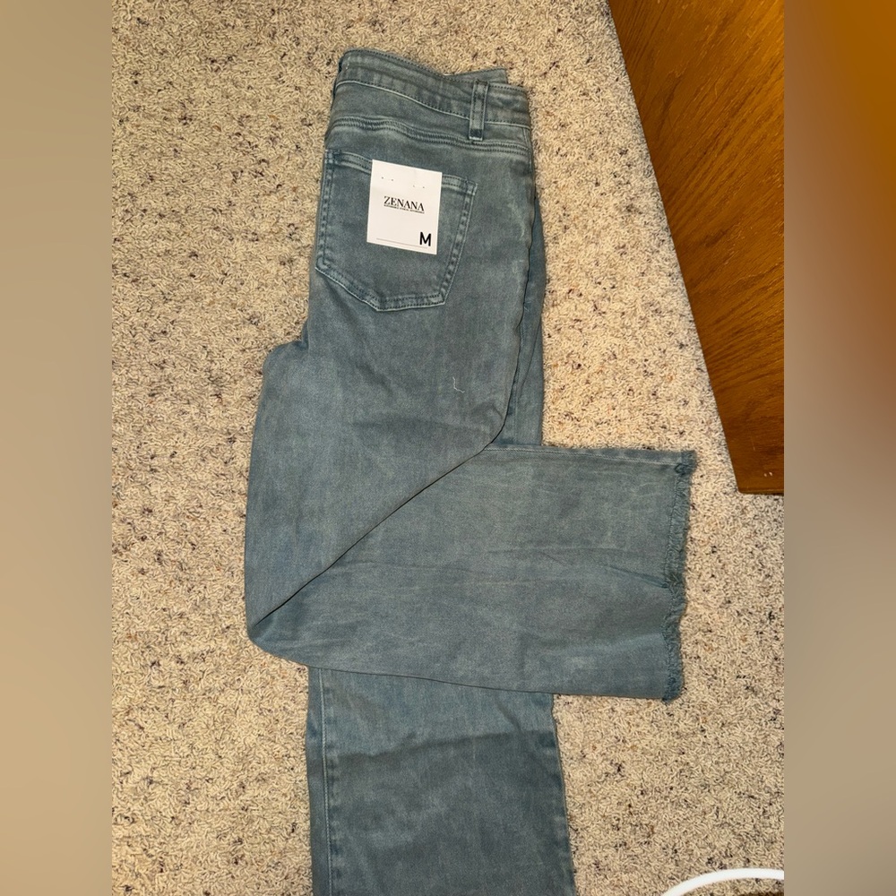 Zenana Outfitters Men's Straight Jeans in Blue